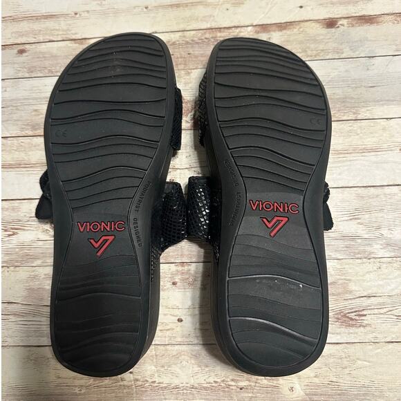 Vionic Rio Sandals Slides Women's Size 10 M Orthopedic Comfort Adjustable Straps - Picture 8 of 8